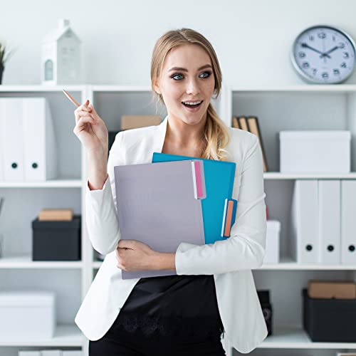 Eoout Poly File Folders18 Pack 6 Gemstone Color, 1/3 Cut Tab Letter Size, 8.6 X 11.6 Inches Colored File Folders Classic Manila Folders Plastic Folders, Office Supplies File Folders #TOP4