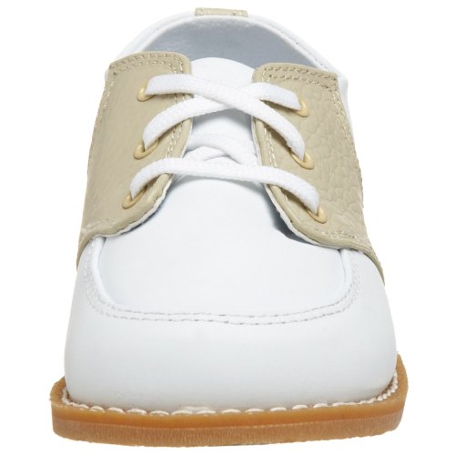 Baby Deer 5176 Conner Saddle Shoe (Toddler),White/Tan,9 M US Toddler