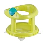 Bebeconfort Swivel Bath Seat, 6 - 12 Months, Max. 10 Kg, Child Bath Support Seat, Non-Slip Baby Bath Chair, Ergonomical, Suction Cups, Lime