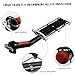 Pesoncarl Bike Rear Rack 19x5in Quick Release Bike Cargo Rack Strong Load-Bearing Bike Back Rack Aluminium Bike Accessories for Cycling Camping Sport, Bike Frame Bags