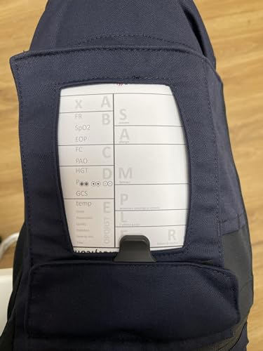 EVS SAFETY 10x Hosenblock für den Rettungsdienst mit ABCDE-Schema – Kompakte Blöcke im DIN A6-Format | Klar strukturiert für schnelle Dokumentation | Paket mit 10 Blöcken | Ideal für Notfalleinsätze