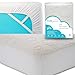 PUREgrace Crib Mattress Protector (28" x 52") made with All Natural Hypoallergenic TENCEL, Soft and Breathable Waterproof Mattress Pad and Fitted Cover in one