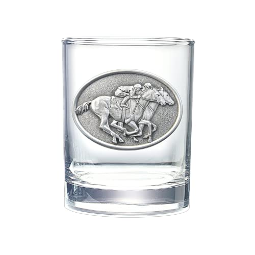 Heritage Pewter By a Nose Double Old Fashion | Double Rocks Glass 14 OZ for Liquor | Expertly Crafted Pewter Glass