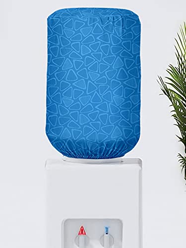 Image of Cortina Self Print Water Dispenser Bottle Can Cover | Elastic Closure | Machine Washable | Polyester Material | Environmental Friendly | Digital Print | 45cm x 42cm x 43cm | 20 Liters | Blue 5