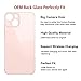 Perzework OEM Rear Back Glass Replacement for iPhone 13 mini 5.4 inches (Pink) with Reparing Toolkit