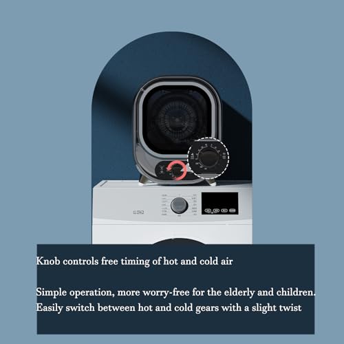 LHQYA 450-W-Wäschetrockner, Mini-Wäschetrockner Aus Edelstahl, Innenvolumen Fasses: 0,8 Kg/Kaltlufttrocknung: 0–80 Min./Heißlufttrocknung: 0–200 Min./geräuscharm, Für Eng Anliegende Kleidung Geeignet 3 LHQYA 450-W-Wäschetrockner, Mini-Wäschetrockner Aus Edelstahl, Innenvolumen Fasses: 0,8 Kg/Kaltlufttrocknung: 0–80 Min./Heißlufttrocknung: 0–200 Min./geräuscharm, Für Eng Anliegende Kleidung Geeignet