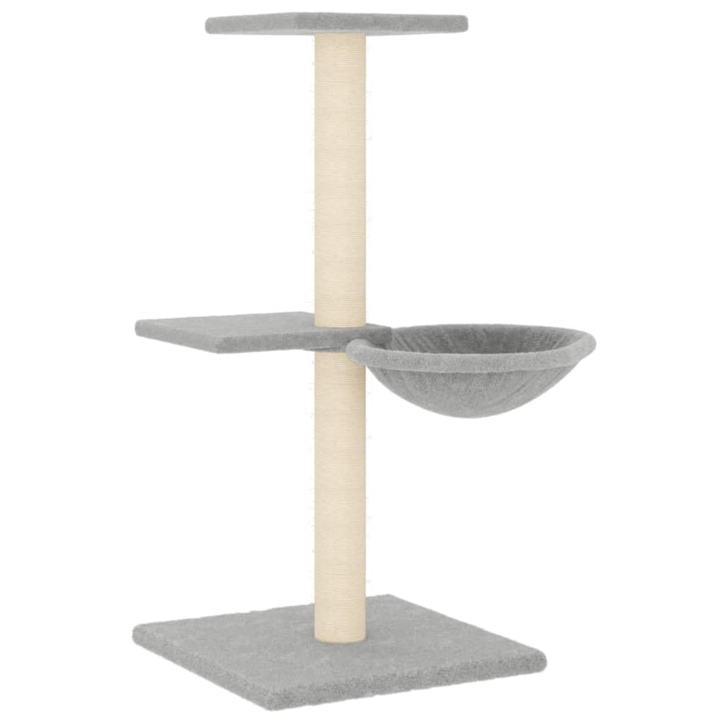 Tour pour chat multilevels avec panier confortable pour le salon