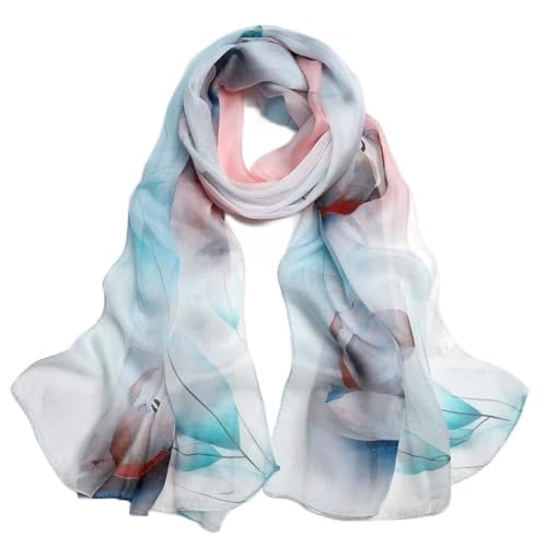 Foulard en soie contre le froid et les irritations grand châle doux pour femme