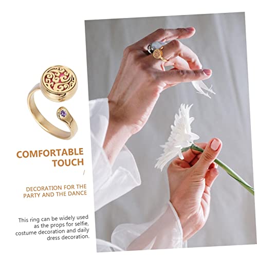Bague de mode exquise bague d'huile essentielle d'aromathérapie