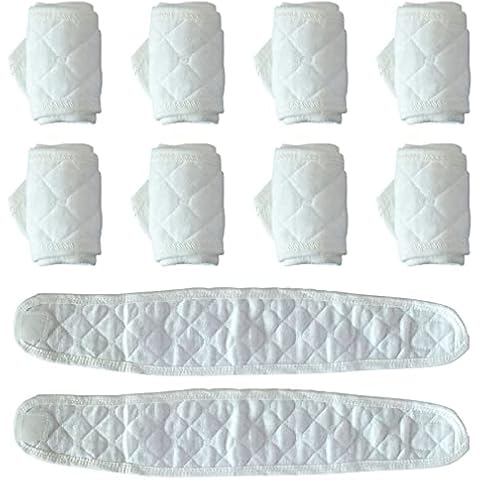 Topwon 10 Pcs Baby Belly Band Newborn Belly Binder Infant Umbilical Cord Band Belly Button Warp Registry Must Haves Gift Cotton Cover