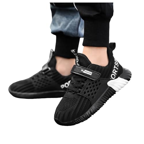 IWIHMIV Boys Running Sneakers Non Slip Lightweight Breathable Tennis Shoes Kids Soft Soled Slip-on Walking Shoe2