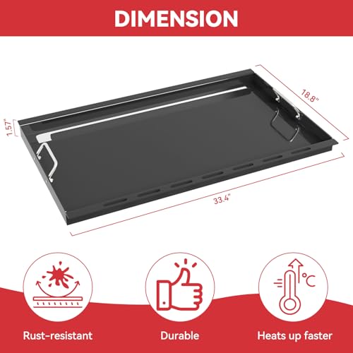 6789 Full Size Griddle for Weber Genesis II 400 Series Gas Grill - Flat Top Griddle Insert for Weber GS4 Genesis II E410 E435 S410 S435 S440 Series Gas Grill by GLOWYE - Used condition - Image 7