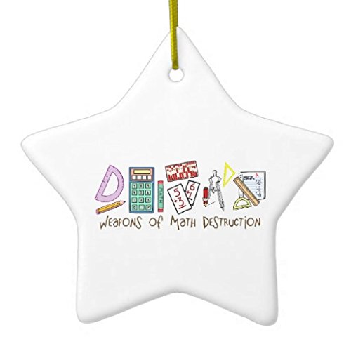 Gengalengd Weapons of Math Destruction DoubleSided Star Ceramic Christmas Ornament