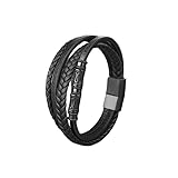 bracelet en bois exotique Taille du Bracelet Homme : La longueur de ce Bracelet en cuir pour homme: 18.5-22 cm / 7.2-8.6 pouces. La taille du bracelet en cuir pour hommes et femmes est réglable, garantit une expérience de port sans stress, donc peu importe que votre poignet soit épais ou fin, vous n'avez pas à vous soucier de la taille.