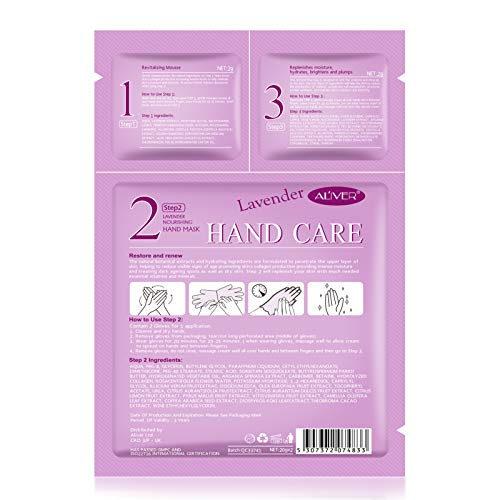 Hand Peel Mask 3 Pairs Hand Mask Multifunctional Moisturizing Gloves Hand Mask Gloves Dry Hand - Anti-Aging & Natural… - Image 3