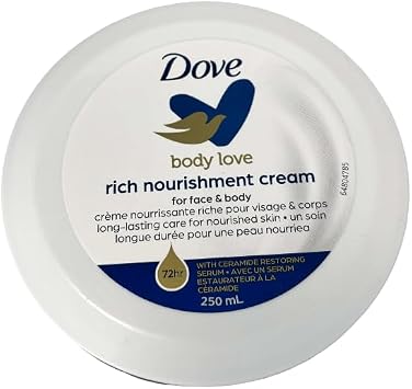 Dove Cream Rich Nourishing Body Cream 250ml   Deep Moisturising Body Cream for Soft & Smooth Skin