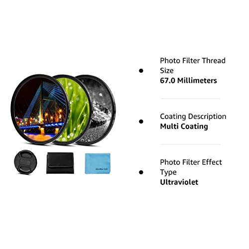 Sedremm Compatible With 67Mm Star Filter 3 Pieces Starburst Lens Filter Canon Nikon Sony Olympus Pentax Tarmon Sigma And Other Dslr Cameras 4 Points 6 Points 8 Points #TOP7