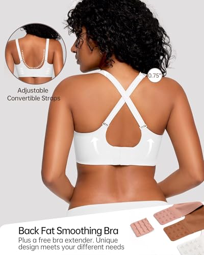 Image of Vertvie Jelly Bras for Women No Underwire Wireless Push Up Bra Full Coverage Bralettes Seamless Comfort Everyday Sports Bra