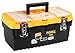 Produktbild Perel Werkzeugkasten, Polypropylen, herausnehmbarer Werkzeugträger, 3 Organizer im Deckel, aufklappbarer Tragegriff, Metallverschlüsse, Schwarz/Gelb, 413 x 212 x 186 mm