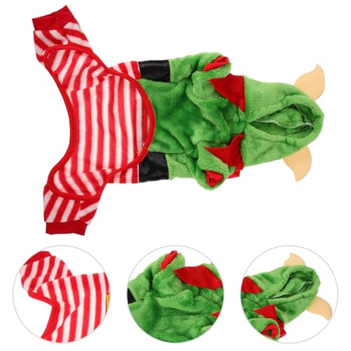 Disfraz de duende navideño para perro talla pequeña miniatura 7