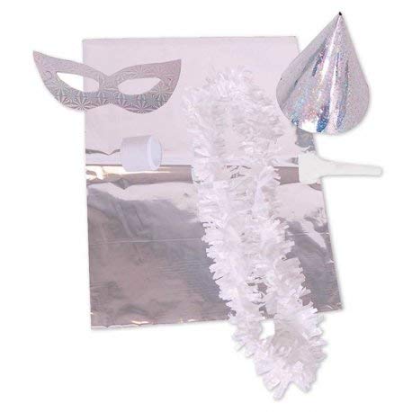 Pack de 10 Bolsas de Cotillon Plateado