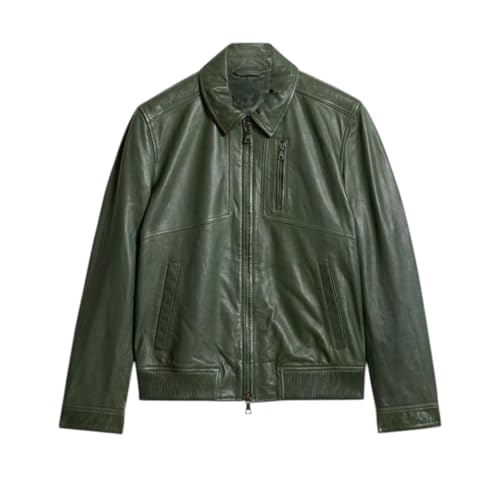 Blouson en cuir d'agneau homme pour l'automne et les balades en ville