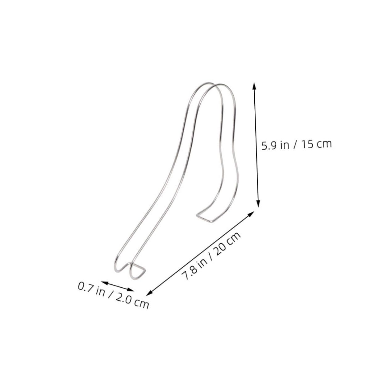 Unomor 4Pcs Stainless Steel Shoe Shape Holders Shoe Display Stands for Sandals Shoe Rack Inserts Shoe Forms for Retail Home Use