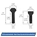 Removable Roof Top Panel Hold Down Bolt Set Replacement for Corvette C4 1984-1996 - Front & Rear Bolts 14051183, 14090607