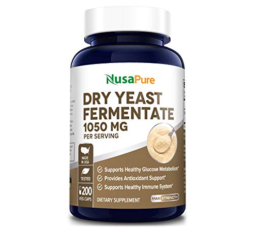 Dried Yeast Fermentate 1050mg 200 Veggie Caps (Non-GMO & Gluten Free) Powerful Immune