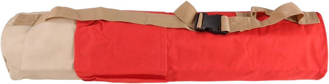 MOETER 36 Inch Lath Stake Bag with Pockets, Heavy Duty Nylon Construction, Soft Bag for Tripod Hi-Vis Orange with Reinforced Waterproof Bottom