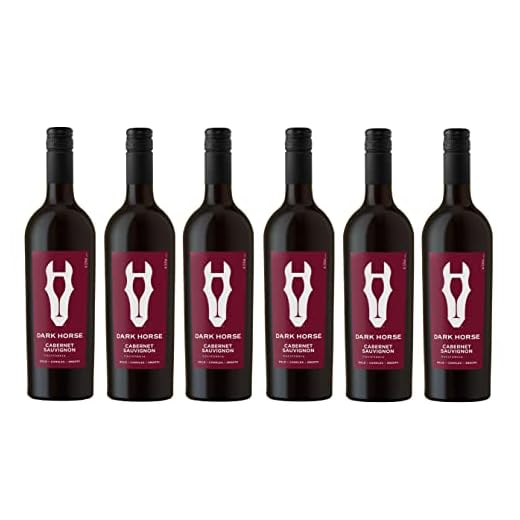 6x 0,75l - 2023er - Dark Horse - Cabernet Sauvignon - California - USA - Rotwein trocken