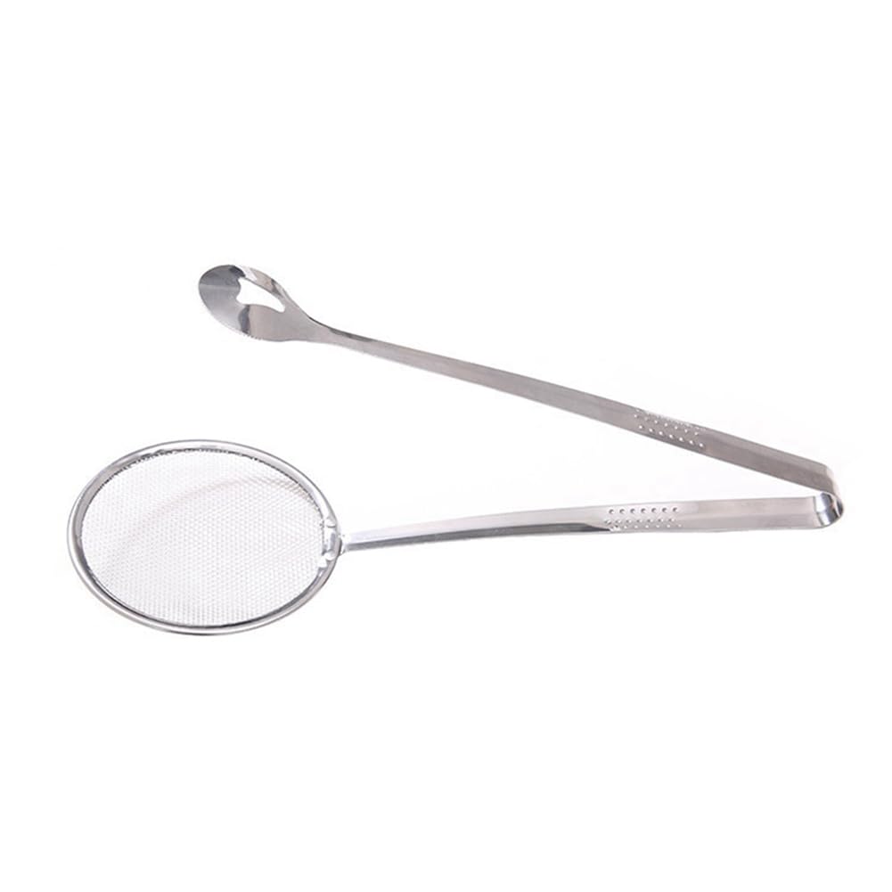 CTRLZS High Temperature Stainless Steel Frying Tongs, Food Fishing Spoon, Draining Food Tongs, Fried Chicken Legs Easy to Use
