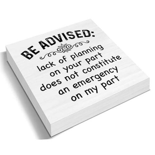Funny Office Sign Rustic Office Desk Signs Be Advised Lack of Planning on Your Part Wood Block Sign Decoration for Home Office Shelf Desk