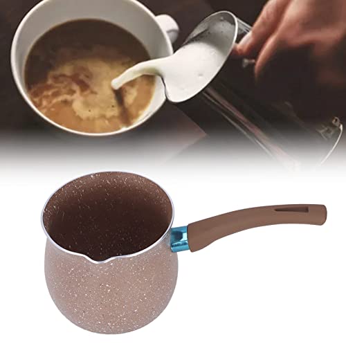 Melkpan, Mini Koffiepot Duurzaam Eco-vriendelijk Rookloos Compact voor Keuken(bruin) - Image 5