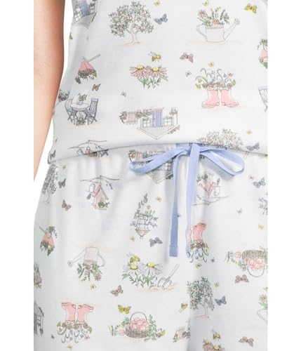 Image of Karen Neuburger Women's Short-sleeve Tee and Bermuda Short Pajama Set