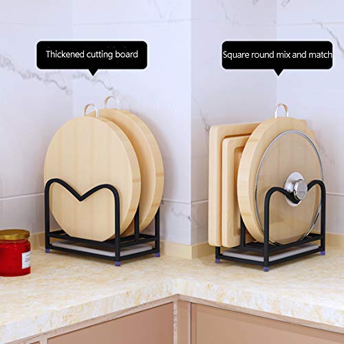 Rack pot en acier inoxydable et support de planche pour cuisine