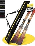 STYNGARD Sac de Ski 180 cm [jusqu'à 180 cm] – Modèle Aspen (Noir-Jaune)...
