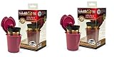 Solofill Gold Plated Refillable Cup, 2-Pack