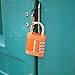 FortLocks Padlock - 4 Digit Combination Lock for Gym Outdoor & School Locker, Fence, Case & Shed – Heavy Duty Resettable Set Your Own Combo – Waterproof & Weatherproof (2 Pack - Orange)