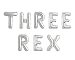 Three Rex 16" Letter Balloons 3 Year Old Birthday Decorations Dinosaur Party Dino Theme Decor 3th Year Old Celebration T 3 Rex Dinosaurs Balloon