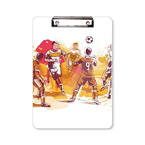 Porte-bloc A4 avec plaque de support tactique football pour fiches de jeu