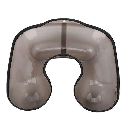 puseky Hair Perming Neck Rest Tray Container Shoulder Support Hairdressing Tool for Hair Salon PVC(Black)