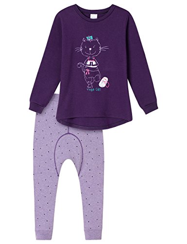 Schiesser Cat Zoe MD Schlafanzug Lang Pigiama