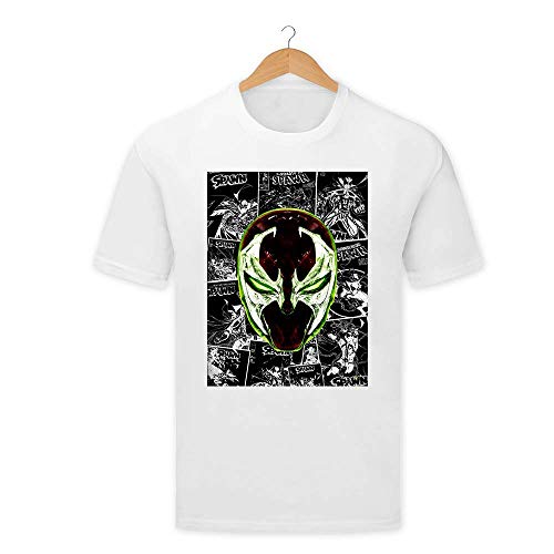 carowall CAROWALL.COM T-Shirt Classique Unisexe Spawn Tops décontractés imprimés Blanc S Cover