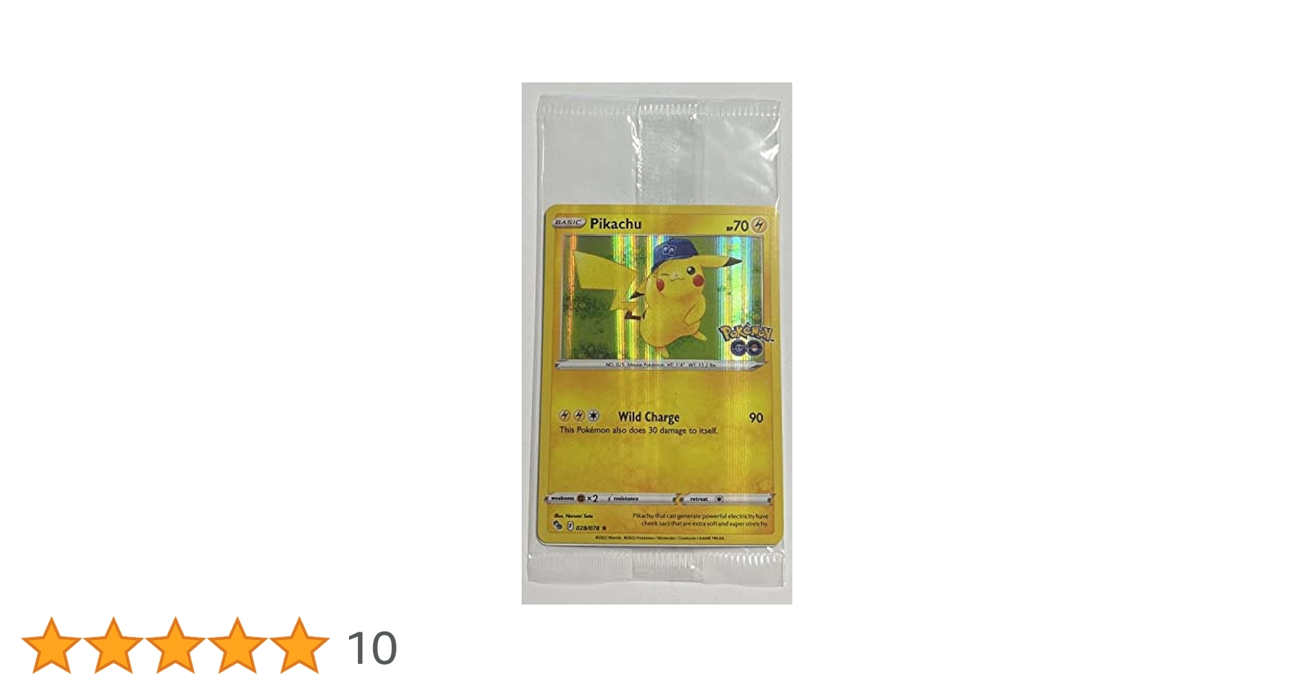 【buyee 楽一番OK】ピカチュウ ポケモンGO 028/071 PSA10 buyee 楽一番OK】ピカチュウ ポケモンGO 028/071 PSA10 - メルカリ