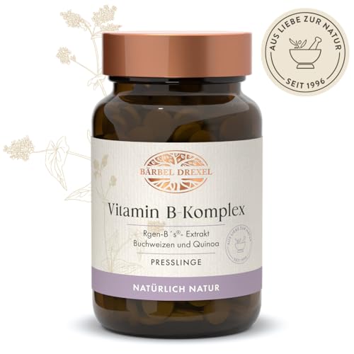 Vitamin B Komplex Tabletten aus rein natürlichen Quellen, keine Synthetik (92 Stk) B-Vitamine, B12, B1, B2, B3, B6 Naturheilkunde Bärbel Dexel