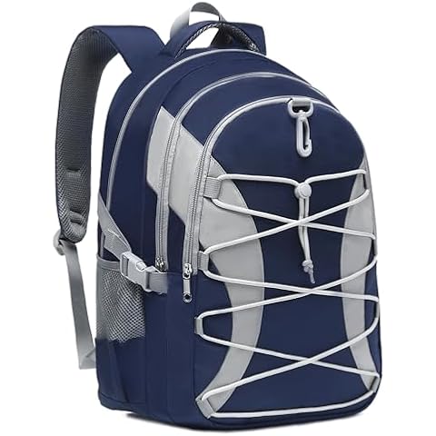 BLUEFAIRY Navy Blue School Backpack for Teen Girls Boys Middle Backpack for Teenagers 18" Large Back to School Book Bags with Laptop Compartment Mochila Escolar para Adolescentes 18" Cover