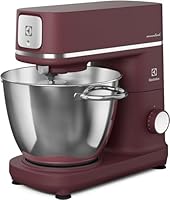 Electrolux, Impastatrice Planetaria E6KM1-4DRT, Robot da Cucina Multifunzione 1200 W, Ciotole 6 & 4 L, LED, Coperchio per Lievitazione, Accessori Completi, Rosso