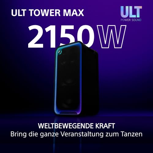 Sony ULT Tower MAX großer Bluetooth-Partylautsprecher