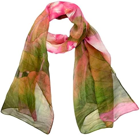 Xyueanlo Scarfs for Women Fashion Scarves Lightweight Scarfs Print Floral Pattern Scarf Shawls (H-Green)